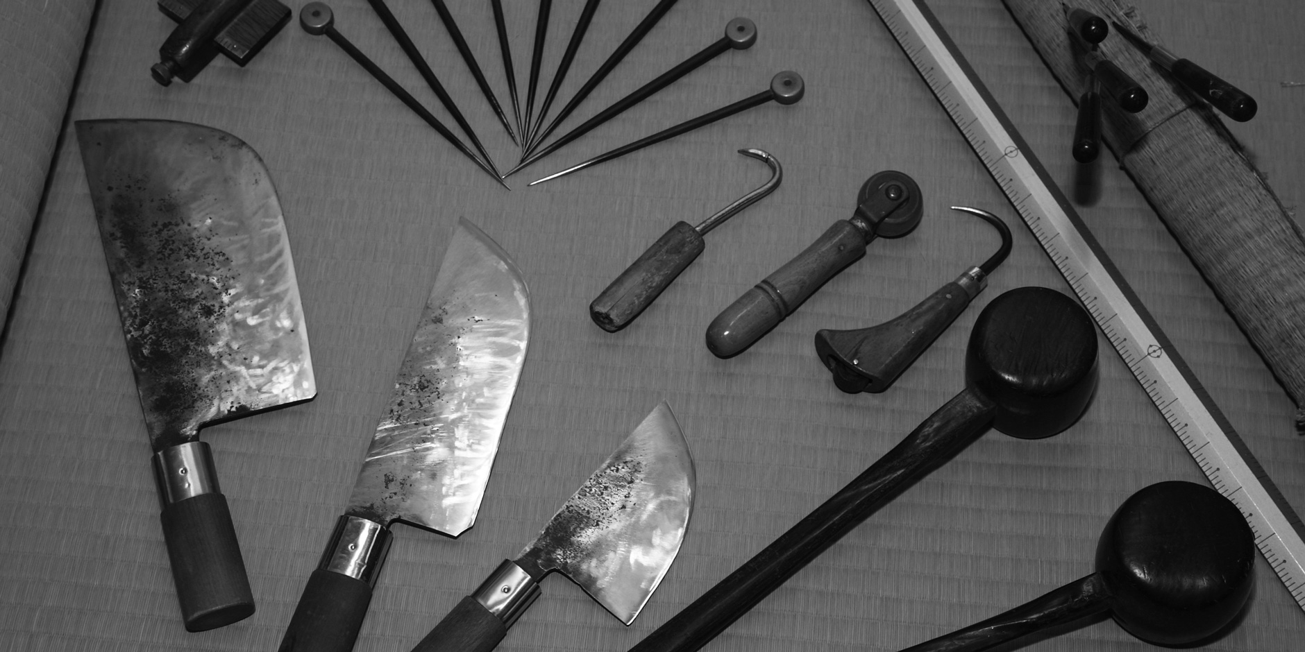 
Tools for making tatami mats